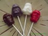 203sp Star Wonders Faces Chocolate or Hard Candy Lollipop Mold